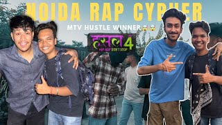 I Met UdayPandhi MTV Hustle Winner amp surajprincevlogs7098🔥 Noida Rap Cypher Crazy Scene🤯 [upl. by Cherri210]