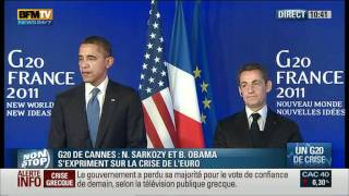 Quand Barack Obama parle de Giulia sarkozy  Le Figaro [upl. by Bazluke]