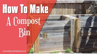 How to Build A Compost Bin [upl. by Amlev]