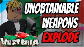 Cursing Unobtainable Weapons  Vesteria ROBLOX [upl. by Gabriell]