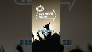 Vans Warped Tour will return in 2025… stay tuned for more info vanswarpedtour warpedtour [upl. by Trudy]