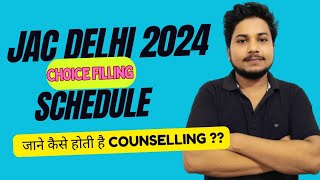 Jac Delhi Choice Filling 2024 🚨 Jac Delhi Schedule Released ✅ Jac Delhi Counselling support 👍🔥 [upl. by Adlanor286]