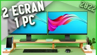 TUTO  COMMENT AVOIR DEUX ECRANS SUR UN SEUL PC [upl. by Ahsinor]