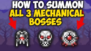 How to Summon All 3 Mechanical Bosses in Terraria  Terraria 1449 [upl. by Viviene667]