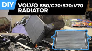 Volvo Radiator amp Coolant Replacement 850 Turbo 850 C70 S70 V70 [upl. by Ardnosac]