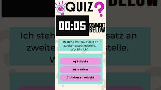 DeutschChallenge GrammatikRätsel Nr 10 daf schulquiz school [upl. by Jemena672]