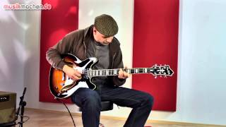 Hagstrom Viking Baritone Deluxe im Test auf musikmachende [upl. by Hanoy]