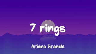 Ariana Grande  7 rings  Lyrics [upl. by Elimay]