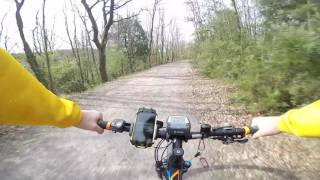 Paths and tracks for mountain biking in mtb Montaione trail area Tuscany [upl. by Ybor]