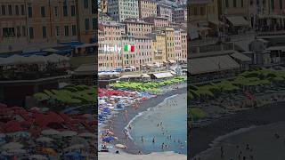 Beach Day in Beautiful Camogli 🌞🏖️  Enjoy the Stunning Ligurian Coast 🇮🇹✨ [upl. by Tereve]