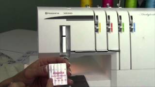 Husqvarna Viking S21 Serger 37 Needles [upl. by Nogem972]