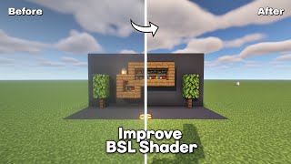 Minecraft BSLShader best Settings  Clear View Tutorial 2024 [upl. by Nanam]