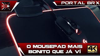 O Mousepad mais bonito que já ví Sharkoon 1337 RGB [upl. by Ellehcir]