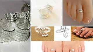 Latest Silver Toe Rings Designs 2019 [upl. by Noicpecnoc]