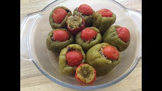 ZEYTİNYAĞLI BİBER DOLMASI TARİFİ [upl. by Benoit30]