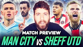 THE TITLE RACE IS ON MAN CITY vs SHEFFIELD UNITED  MATCH PREVIEW [upl. by Chader]