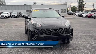 2022 Kia Sportage Nightfall Sport Utility Findlay Tiffin Bowling green Ottawa and Kenton [upl. by Jer]