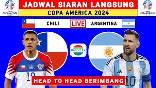 JADWAL SIARAN LANGSUNG COPA AMERICA 2024  ARGENTINA VS CHILI  JADWAL COPA AMERICA 2024 [upl. by Wilkins]