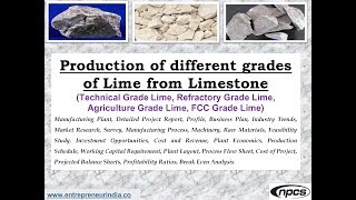 Production of different grades of Lime from Limestone [upl. by Bezanson]