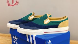 Unbox Closing Adidas Nizza RF SlipOn Originals Shoes Sneakers Green GW6173 [upl. by Arjan]