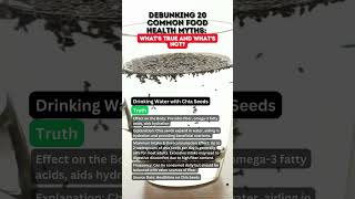 Chia Seed Water Superfood or Hype truthormyth myths myth truth [upl. by Atteugram]