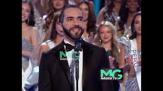 Ahora El Presidente Nayib Bukele llegó a Miss Universo y brindo un importante mensaje al Mundo [upl. by Amimej]