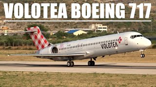 Volotea Boeing 717 Closeup Takeoff  Split Airport SPULDSP [upl. by Delphina]