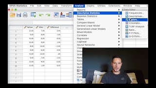 Paired TTest on SPSS  Assumption Check  APA Write Up  Graph [upl. by Nilrah]