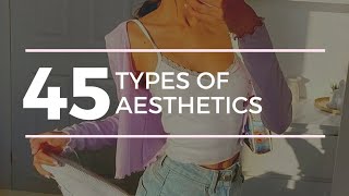 45 TYPES OF AESTHETICS  Find your Aesthetic Guide [upl. by Monagan]