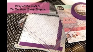 Two Minute Tip  Using my Sizzix Grid Tip of NO MORE MAGNETS EVER In the Tim Holtz Stamp Platform [upl. by Maxma]