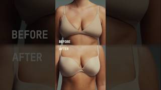 Before VS After Skims bra fitting review shortsviral brahack tshirtbra [upl. by Names]