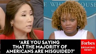 Reporter Confronts Karine JeanPierre About Lack Of Transparency On Biden’s Mental amp Physical Health [upl. by Noryb850]