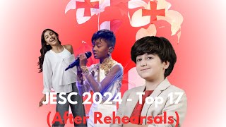 Junior Eurovision 2024  Top 17 AFTER REHEARSALS [upl. by Anirhtak]