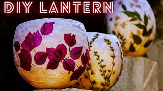 DIY LANTERN  EASY Lamp With Tissue Paper  Recycle Craft creativity [upl. by Giah118]