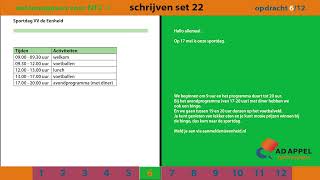 Staatsexamen B1  Examenopgaven Set 22 – Schrijven [upl. by Sheffy]