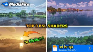 Top 3 bsl Shaders For Minecraft Pe  No Lag Shaders Mcpe [upl. by Megan]