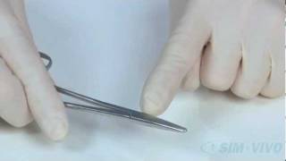 SIM SUTURE  2 Holding and Using the Instruments and Sutures [upl. by Geier309]