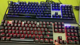 1° Comparativo Ck104 Blue vs Ck104 Red  Teclado Mecânico  PT BR [upl. by Candis]