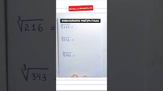 Curiosidades Matemáticas  raízes cúbicas dicasdematematica [upl. by Valenta]