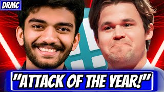 “Absolute Chaos”  Magnus Carlsen SHOCKS Gukesh D w UNSTOPPABLE Attack Magnus Vs Gukesh Chess [upl. by Netsirk301]