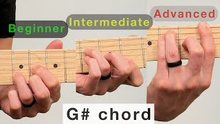 G sharp chord on guitar 🎸 How to play the G or Ab chord on guitar 🎸 lesson tips tutorial learn [upl. by Esinnej435]