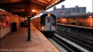 IRT Subway Pelham Bay and Manhattan Bound R142A 6 train at Buhre Avenue [upl. by Yanrahs]