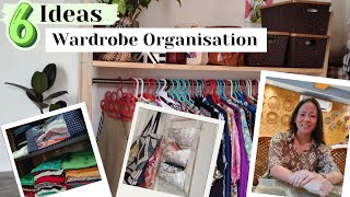 Wardrobe organisation Tips clothes bags organization Ideas space utilization Ideas wardrobe [upl. by Nnaarat]