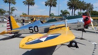 Harrison Ford PT22 at 247 while Plane Spotting at Santa Monica Airport 3rd Annual Open House 2013 [upl. by Ecnerual]