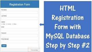 How to Connect HTML Form with MySQL Database using PHP [upl. by Yenattirb]