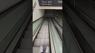 Short amp Long OampK escalator escalators at The Potteries Centre Stoke on Trent [upl. by Airdnat]