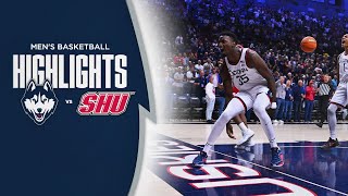 HIGHLIGHTS  UConn Mens Basketball vs Sacred Heart [upl. by Goth239]