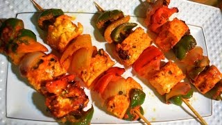 Paneer Tikka Paneer Tikka on Tawa Panee tikka without oven Restaurant style Paneer Tikka recipe [upl. by Yordan127]