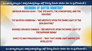 Gayatri Mantra Meaning [upl. by Devin602]