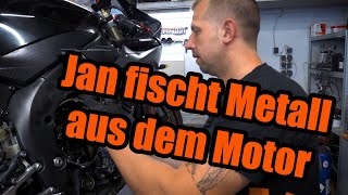 Schalten bei Yamaha R1 RN12 kaum noch möglich  Jan FISCHT METALL aus dem Motor [upl. by Kirsti]